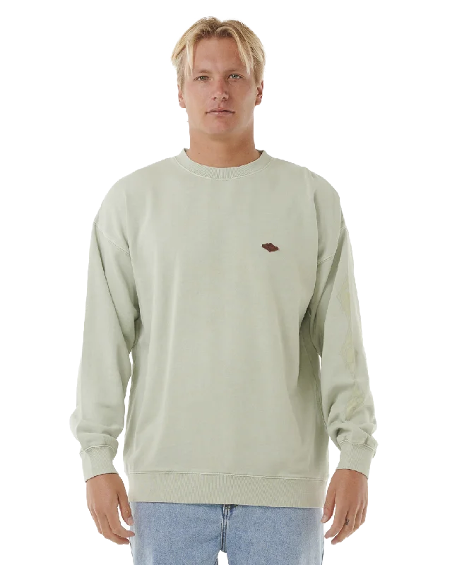 Original Surfers Sweatshirt in Mint Haze Hoodie with Puffed Sleeves Voluminous Trendy