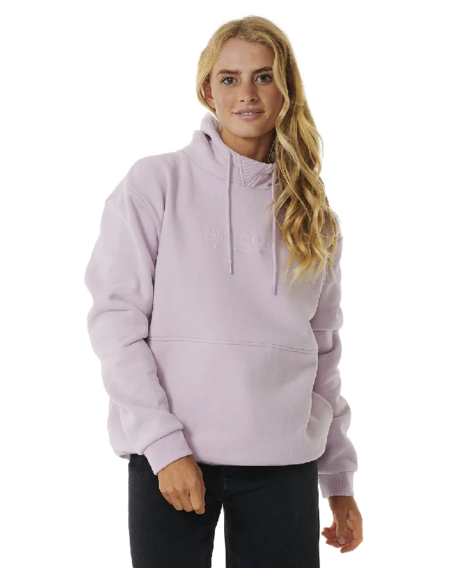 Premium Surf Hoodie in Lilac Hoodie with Batwing Sleeves Loose Dramatic