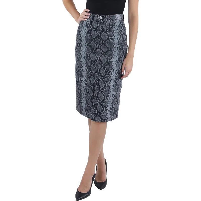 Womens Pencil Slit Pencil Skirt silk skirt sleek