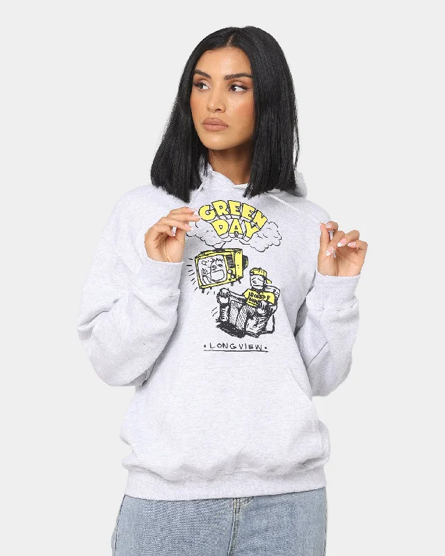 Green Day Longview Doodle Hoodie Off White Hoodie with Slim Fit Tailored Modern