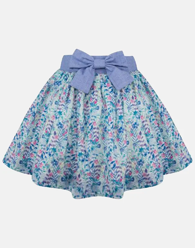 Maddie : Haworth print skirt chiffon skirt airy