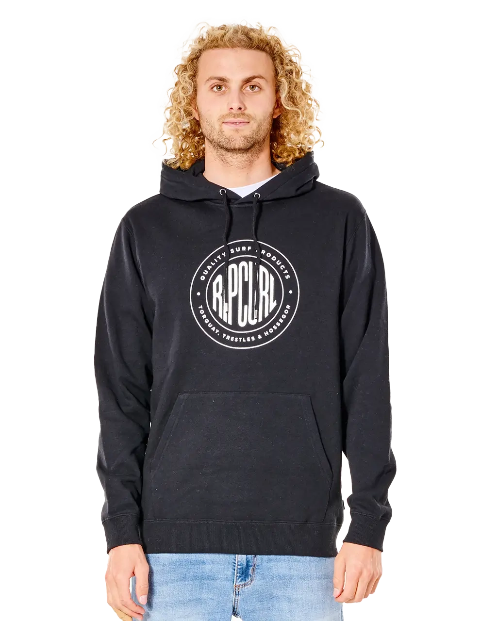 Stapler Hoodie (2022) in Black Hoodie with Pattern Geometric Abstract