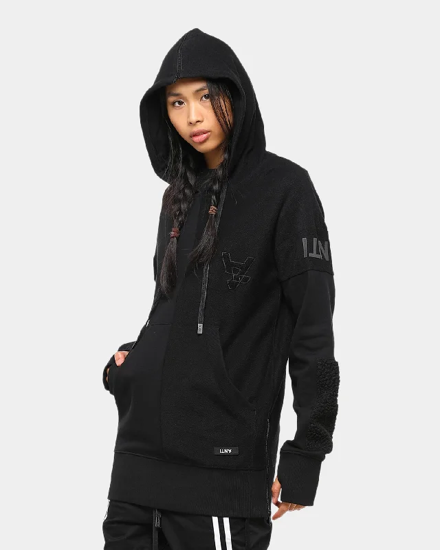 The Anti-Order Non Vertical Hoodie Black Hoodie with Half-Zip Sporty Casual