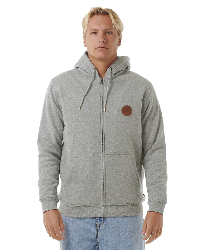 Icons Lines Zip Hoodie in Greym Hoodie with Camouflage Military Edgy