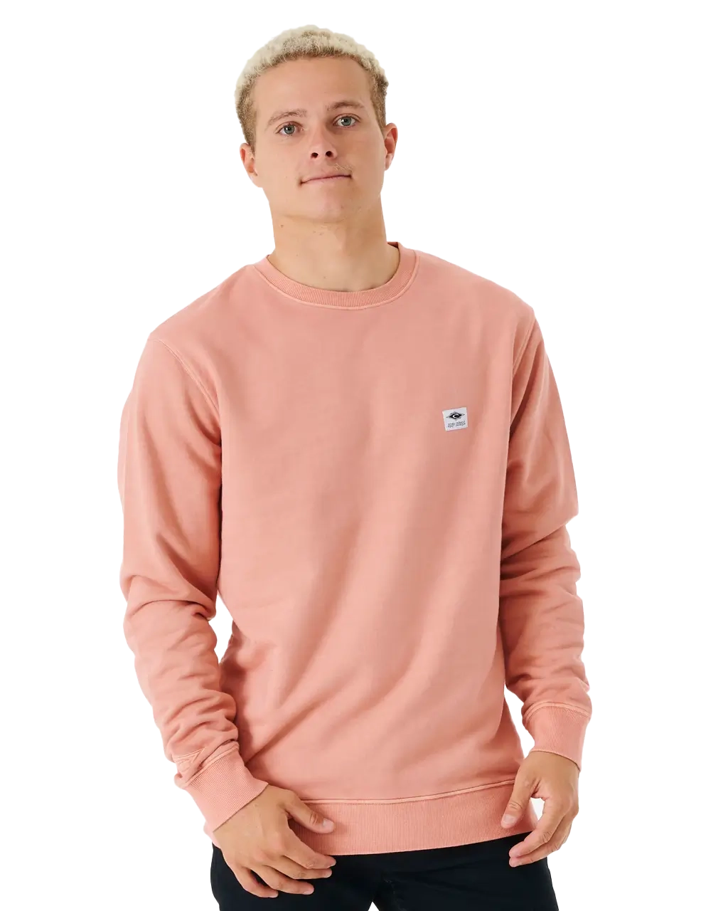 Original Surfers Sweatshirt in Dusty Rose Hoodie with High Neck Warm Protective