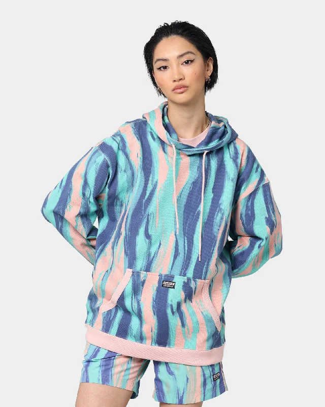 Adidas Marbled Paint Hoodie Vapour Pink/Mul Hoodie with Earth Tones Natural Calm