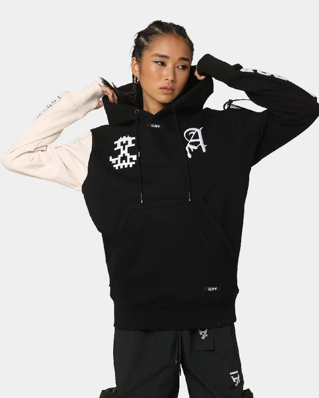 The Anti Order Dead Pixel Hoodie Black/Pink Hoodie with Full-Zip Functional Layering