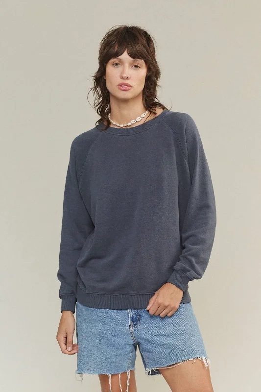 Bonfire Raglan Hemp Sweatshirt Hoodie with Cropped Fit Short Trendy