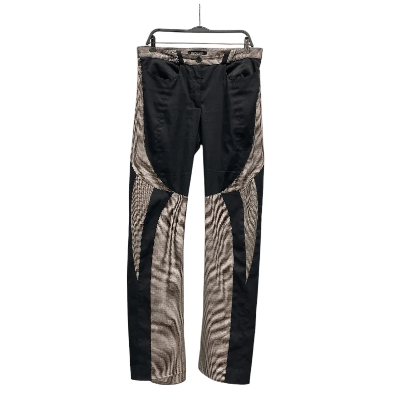 Kiko Kostadinov/Bottoms/40/Graphic/Cotton/BLK/Contrast Panel Trousers Trousers Capri Summer