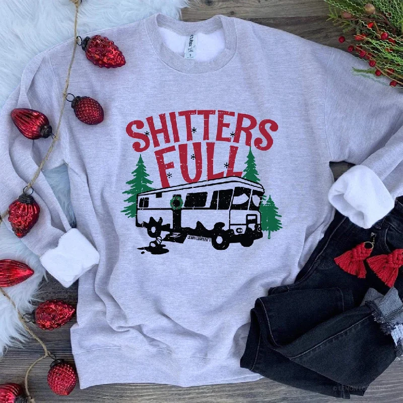 Uncle Eddies Shitters Full Sweatshirt Hoodie with Front Slit Layering Stylish