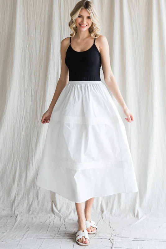 Jodifl Flare Flow Midi Skirt chiffon skirt floaty