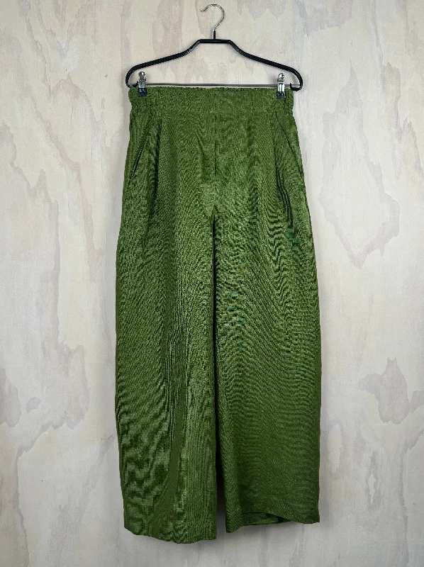 Juna Origami Trousers | Pounamu Trousers Flared Retro