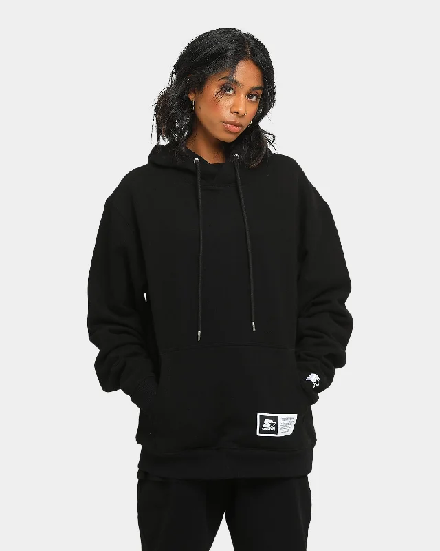 Starter Primary Hoodie Black Hoodie with Ribbed Cuffs Snug Fit Comfort