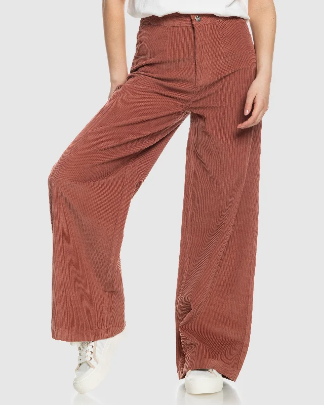 Womens Winter Around Wide Leg Corduroy Trousers Trousers Hiking Durable