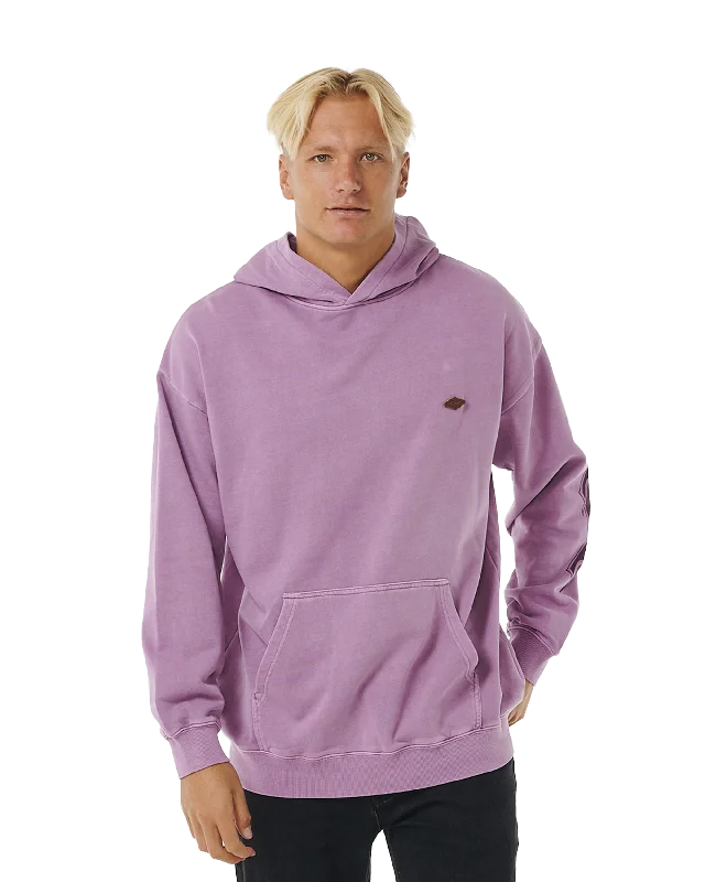 Original Surfers Hoodie in Dusty Purple Hoodie with Zipper Placket Modern Functional