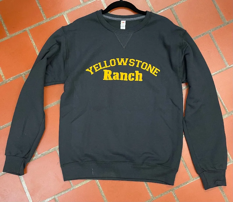 Yellowstone Ranch Sweatshirt Hoodie with High-Low Hem Asymmetrical Trendy