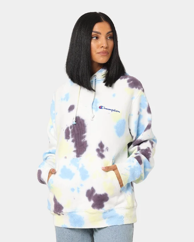 Champion Reverse Weave Cloud Dye Hoodie Print 3c7 Hoodie with Embroidery Detailed Premium