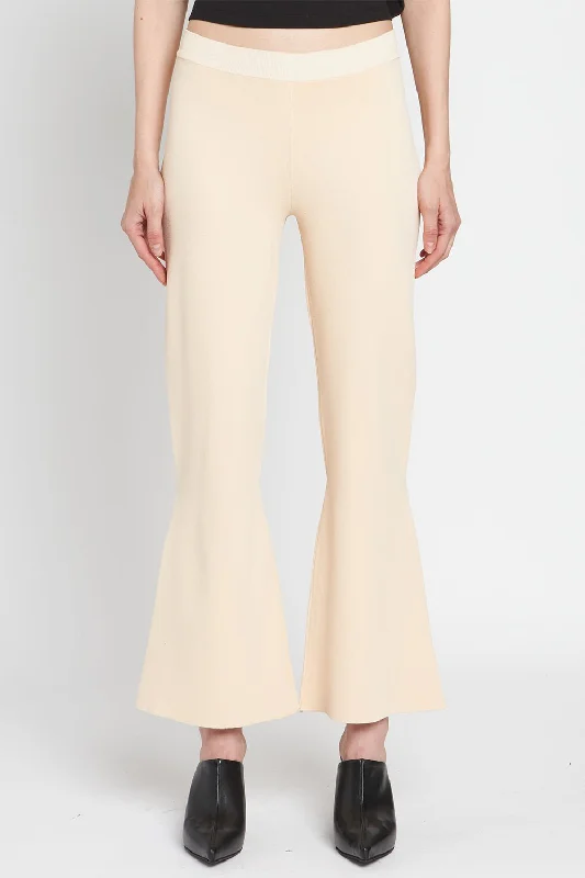 Compact Cropped Flared Trousers Trousers Palazzo Wide Leg