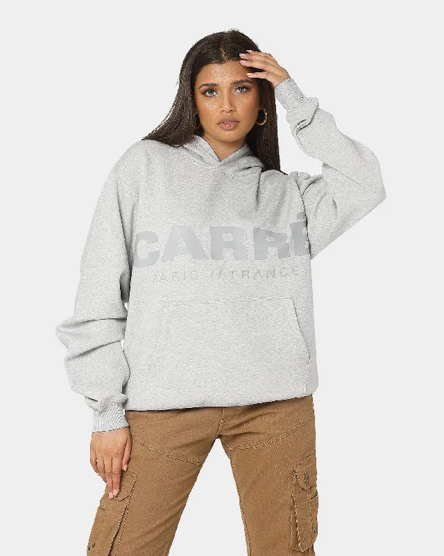 Carre Premium Motion Hoodie Grey Marle Hoodie with Color Block Contrast Stylish