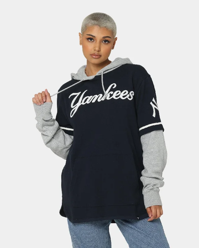 47 Brand New York Yankees Shortstop Hoodie Fall Navy Oversized Hoodie Comfort Casual