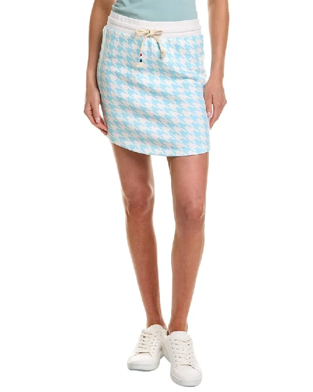 Sol Angeles Houndstooth Scallop Mini Skirt denim skirt fashionable