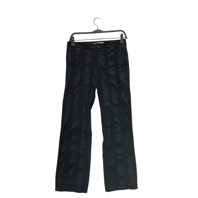 ISSEY MIYAKE/Bottoms/2/BLK/knitted striped trousers Trousers Trousers Formal