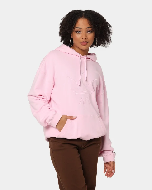 Adidas GRX Hoodie Clear/Pink Hoodie with Hem Raw Edge Edgy Unfinished