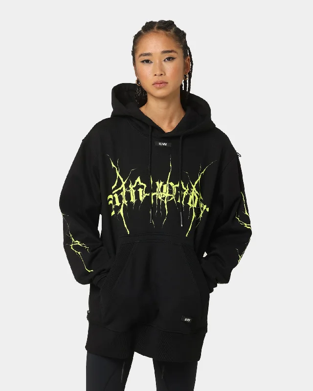 The Anti Order Youthquake Hoodie Black/Green Hoodie with Pastel Soft Subtle