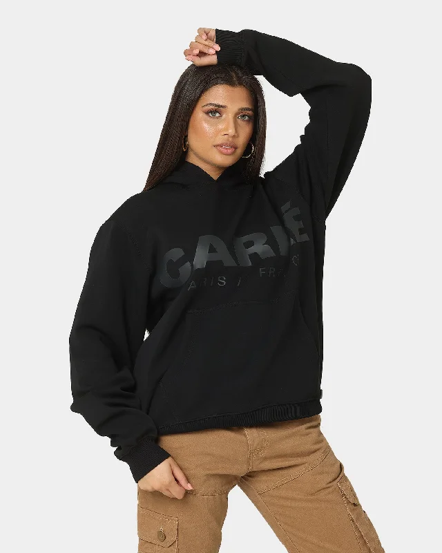 Carre Premium Motion Hoodie Black Hoodie with Typography Text Message