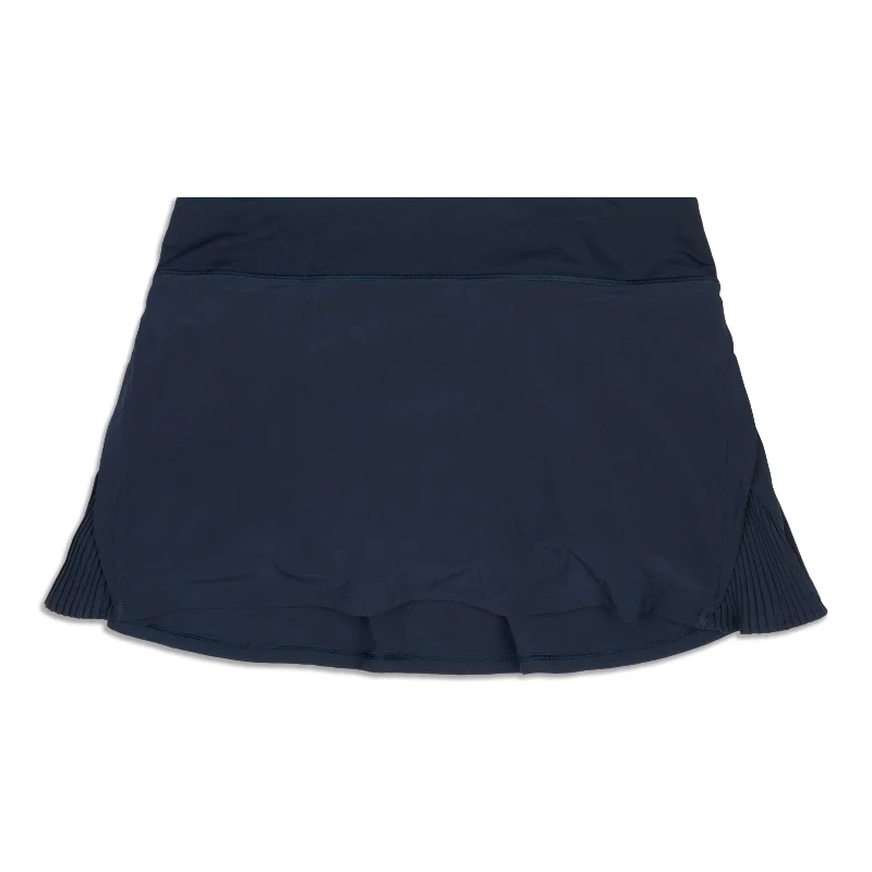 Play Off The Pleats Skirt - Resale denim skirt casual