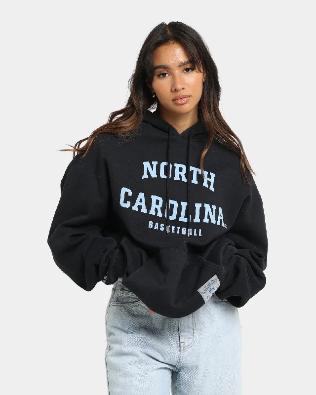 Mitchell & Ness North Carolina Vintage Hoodie Faded Black Hoodie with Logo Branding Identity