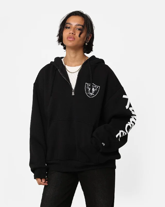 New Era Las Vegas Raiders Sleeve Script Hoodie Black/White Hoodie with Monochrome Minimalist Simple