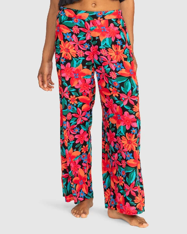 Womens Midnight Avenue Wide Leg Printed Trousers Trousers Recommended Stylist