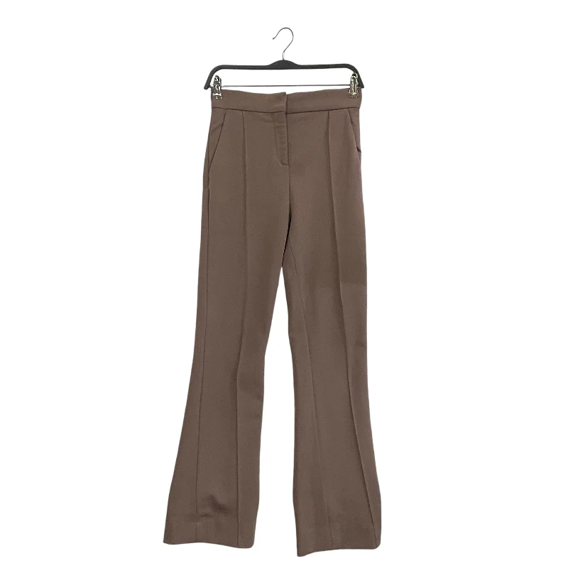 VALENTINO/Straight Pants/4/Wool/BEG/FRONT PLEAT WOOL BLEND TROUSER Trousers chic fashionable