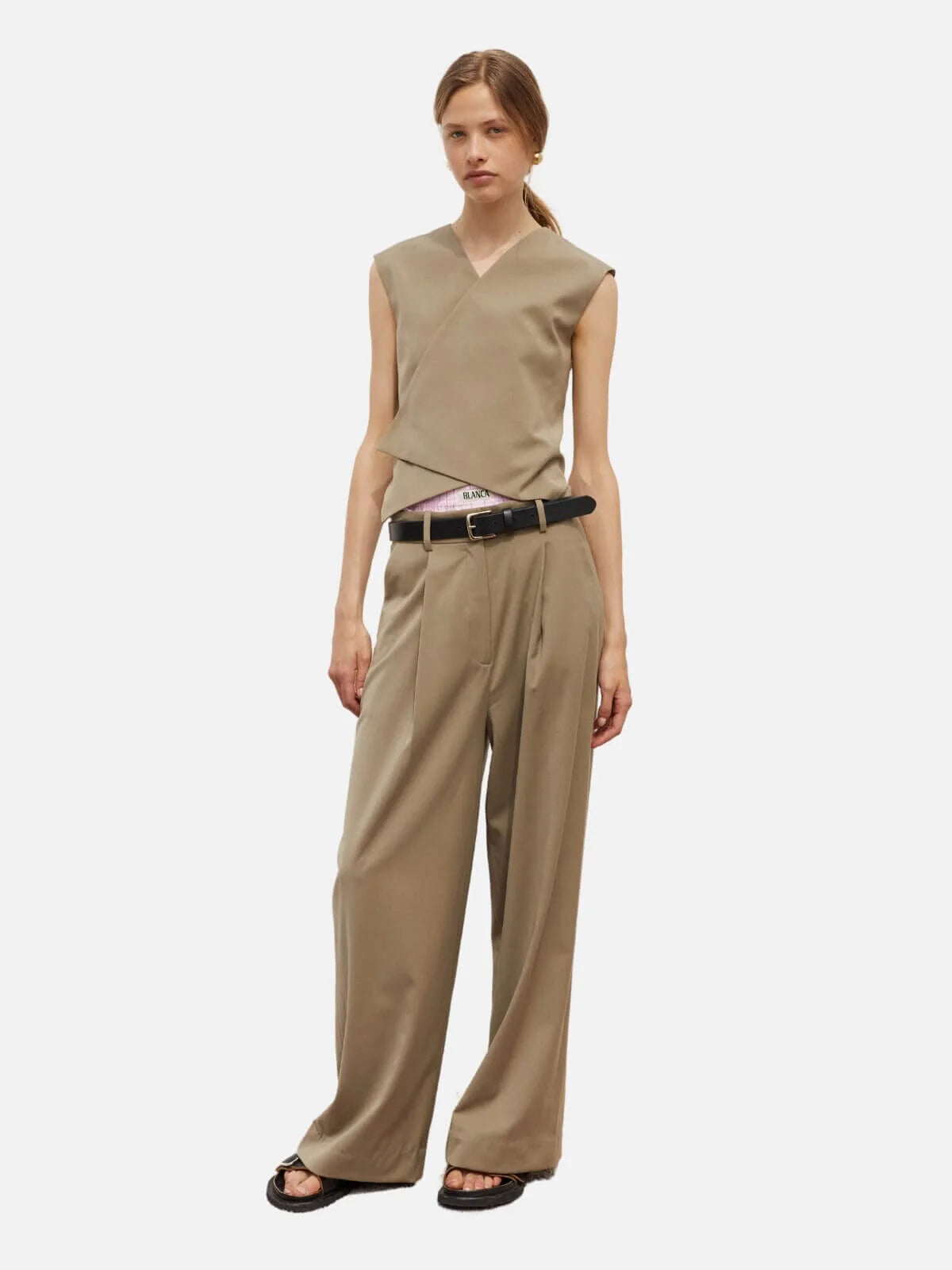 MARINA TROUSERS - BEIGE Trousers Leisure Comfortable