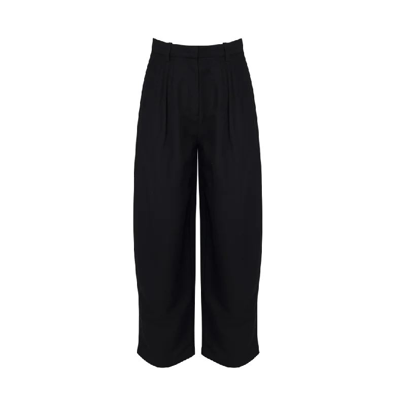 Pleated Barrel Trouser Trousers Running Lightweight