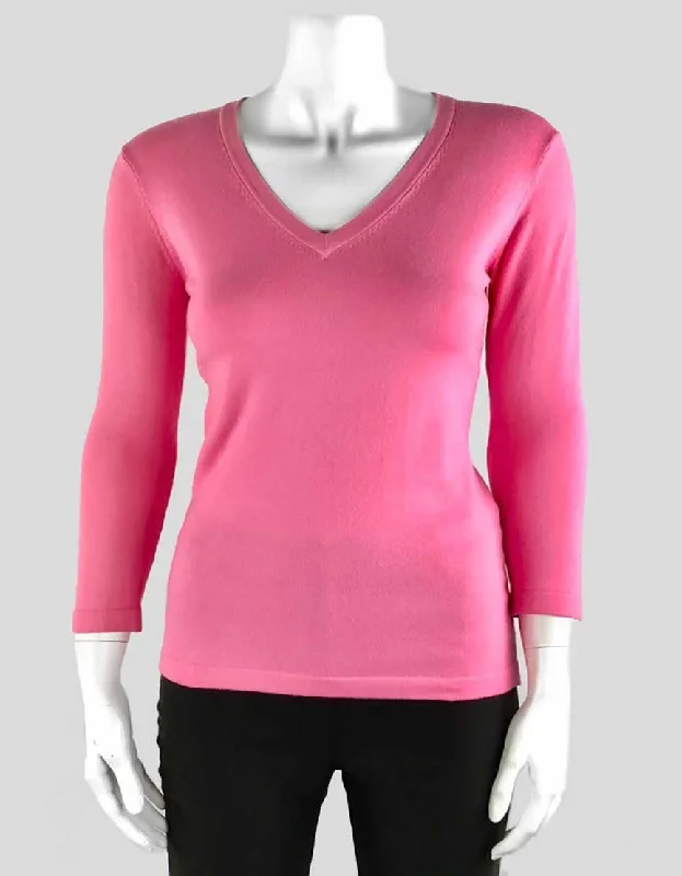 525 America Pink Sweater Small Fitted Loose Oversized