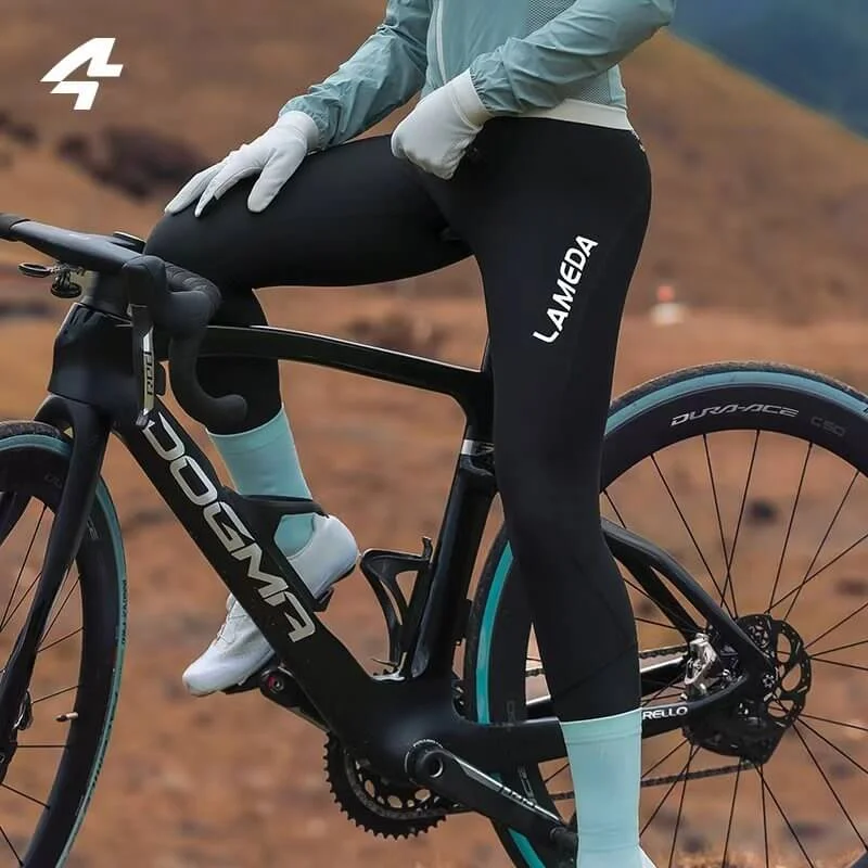 Women's Autumn And Winter Fleece Warm High Waist Cycling Pants Wide-Leg Free Shipping,