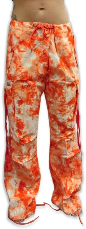 Girls Hipster UFO Pants (Orange Tie Dye) Trendy Trousers,