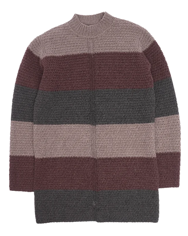 FW16 Mastodon Striped Wool Sweater Mesh Sweater Canvas Denim