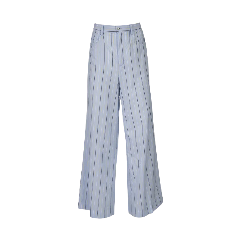 Pinstripe Palazzo Trousers Trousers Prom Sequined