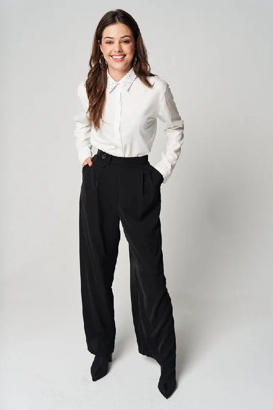 Flared Trousers Trousers chic elegant