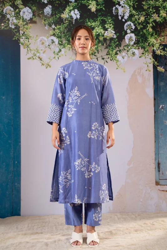 Twilight Kurta and Pant Set Wide-Leg Free Shipping,