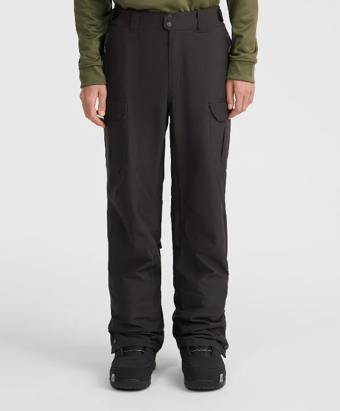 Men's Utility Snow Pants - Black Out Trousers Skinny,