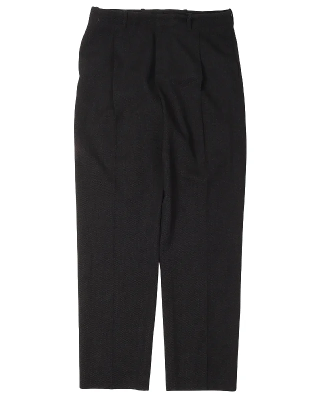 Virgin Wool Pleated Trousers Trousers chic elegant