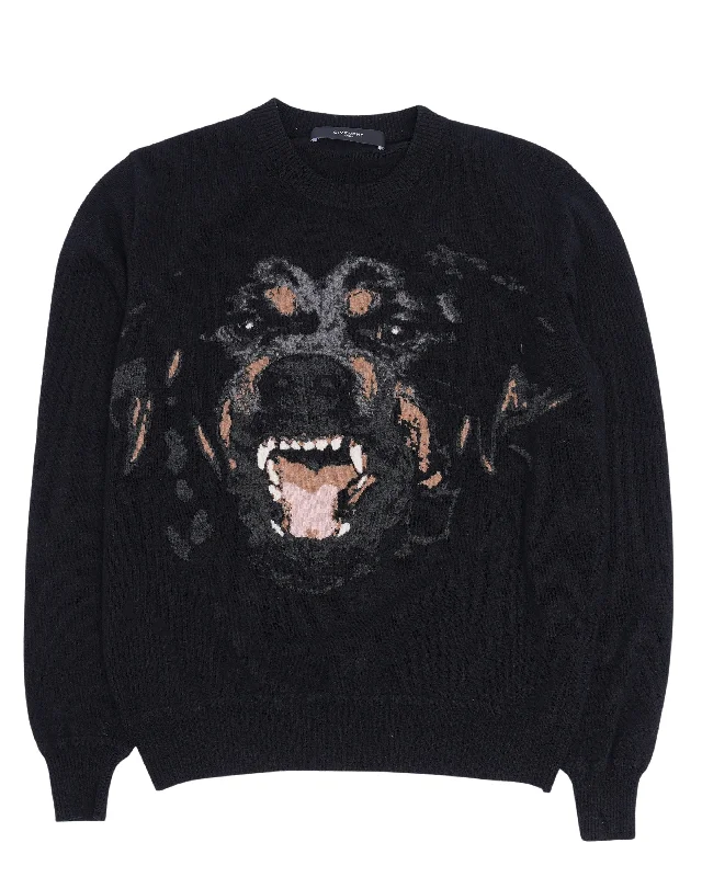 Rottweiler Knit Wool Sweater Anti-Pilling Anti-Shrink Durable