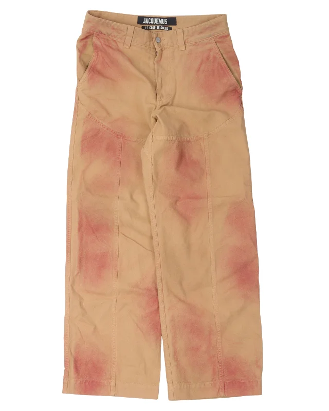 Spring 2020 Le Coup de Soleil Terraio Spray Paint Trousers Trousers chic fashionable