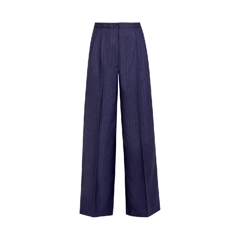 Elsa Pinstriped Suit Trousers Trousers versatile all-occasion