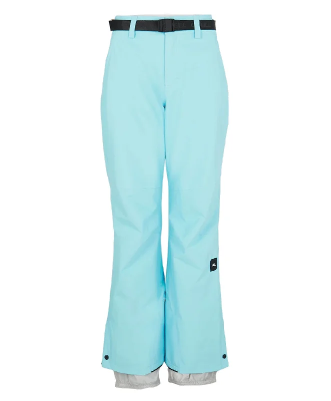 Women's Star Snow Pants - Blue Wave Jeggings Crop,