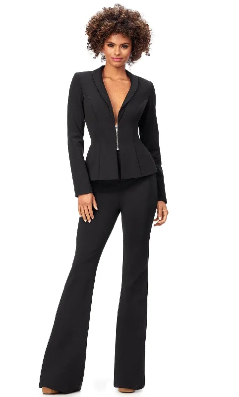 Ashley Lauren 11225 - Two Piece Pantsuit Flared Jeggings,